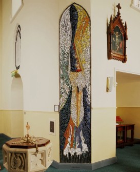 "Pelican feeding her young" St. Mary's Church, Maynooth, Co.Kildare